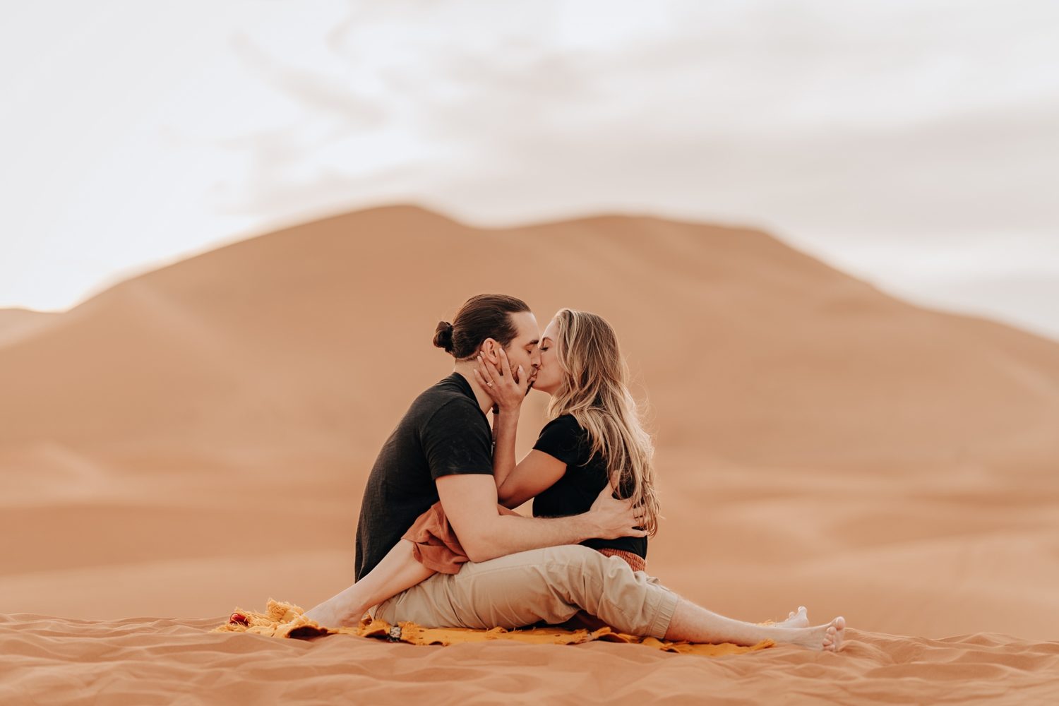 Morocco sahara desert engagement photographer couple photos
