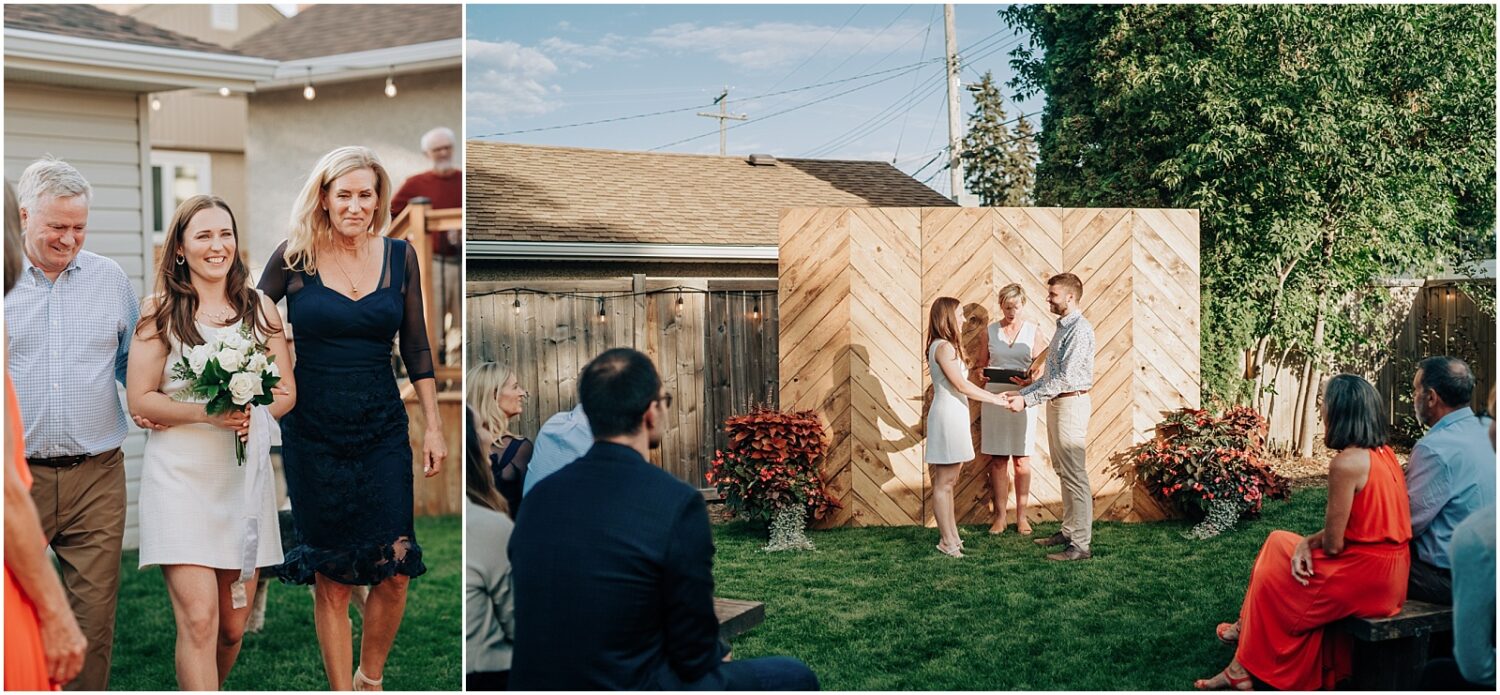 Edmonton backyard wedding