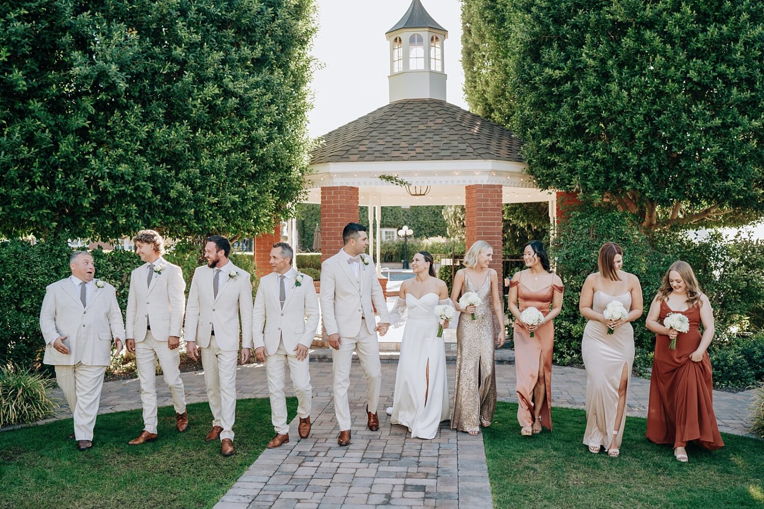 bridal party  at Stonebridge Manor in Phoenix Arizona wedding photographer