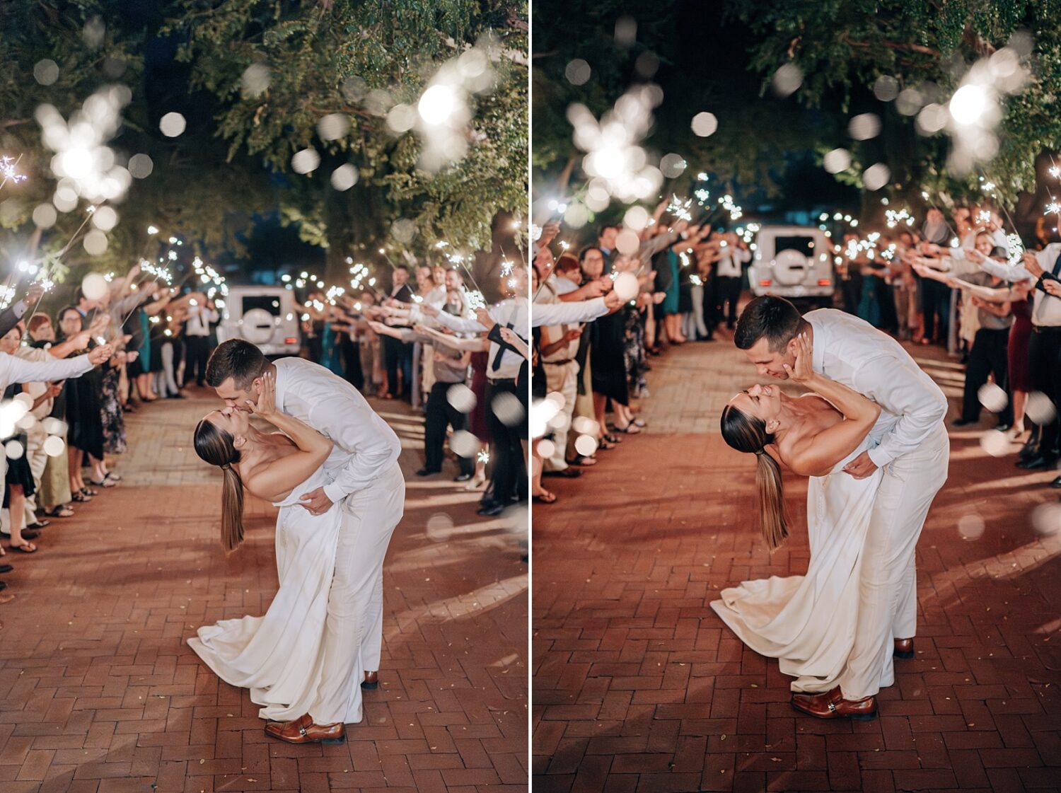 Bride and groom sparkler photos at Stonebridge Manor in Phoenix Arizona wedding photographer